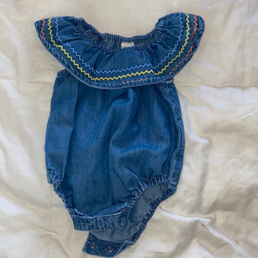 Old navy Denim bubble romper
